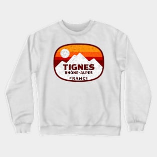 Ski Tignes France Skiing Tarentaise Valley Rhône-Alpes Val d'Isère Crewneck Sweatshirt